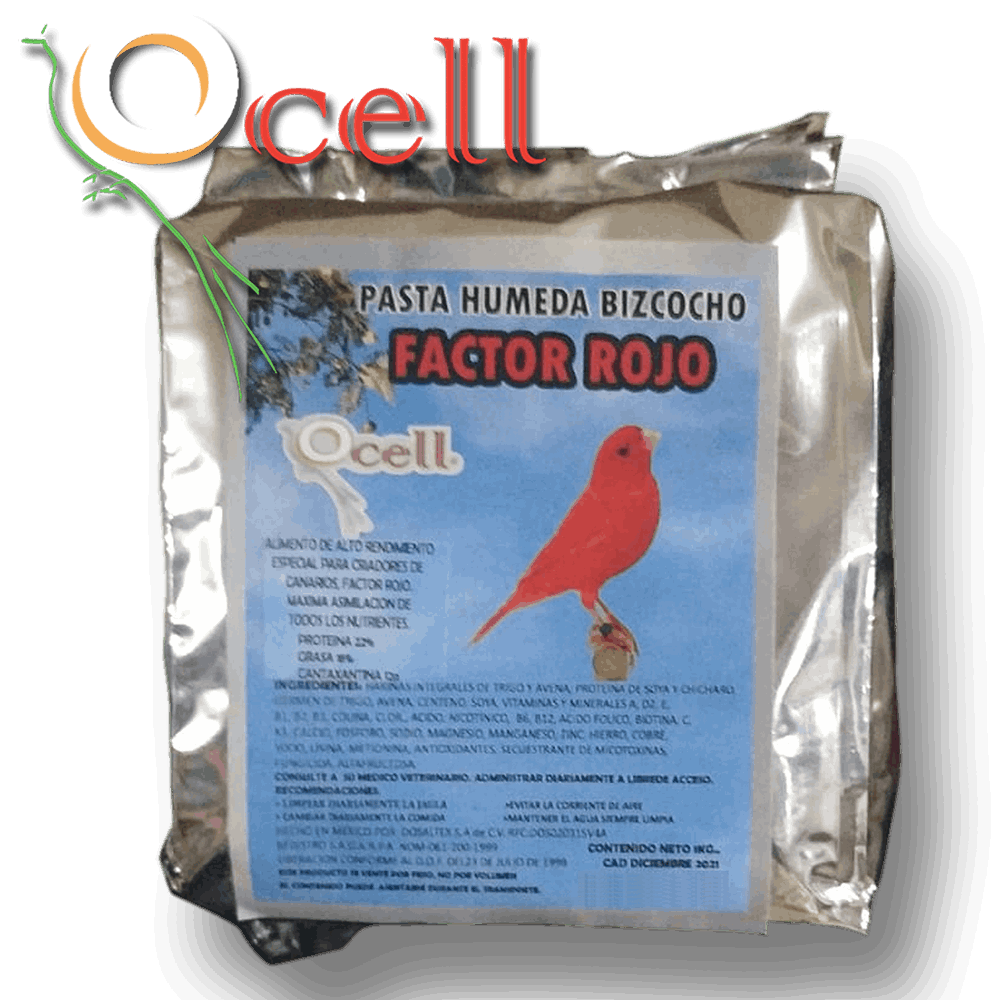 Pasta Humeda Bizcocho Factor Rojo